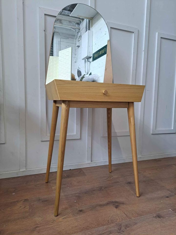 Oak Vintage Style Dressing Table / La Redoute Clairoy RRP £260