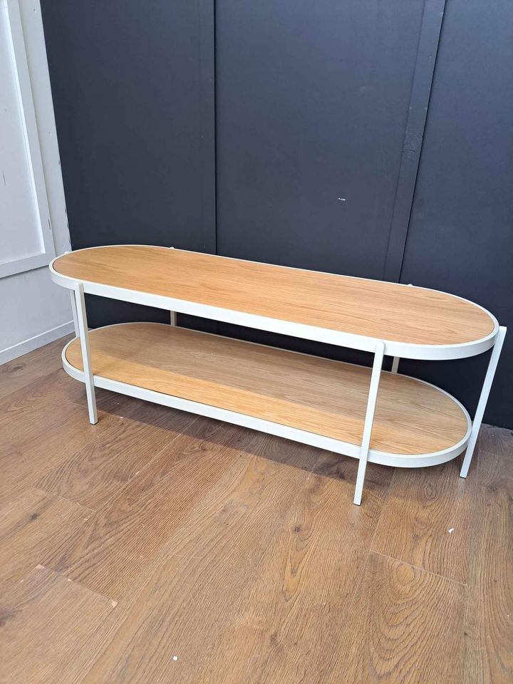 Oval Tv Stand Wood and Almond  ¦  John Lewis