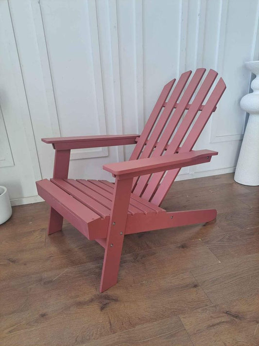 Outdoor Armchair Pink / Burgundy Red La Redoute AM.PM. Theodore Adirondack-Style Garden