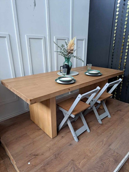 Solid Pine Dining Table 6-8 seater