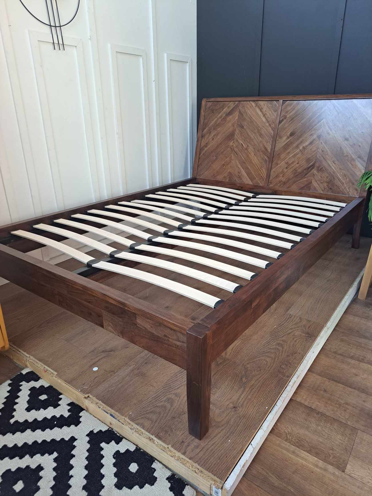 Double Parquet Bed Frame- Acacia Wood