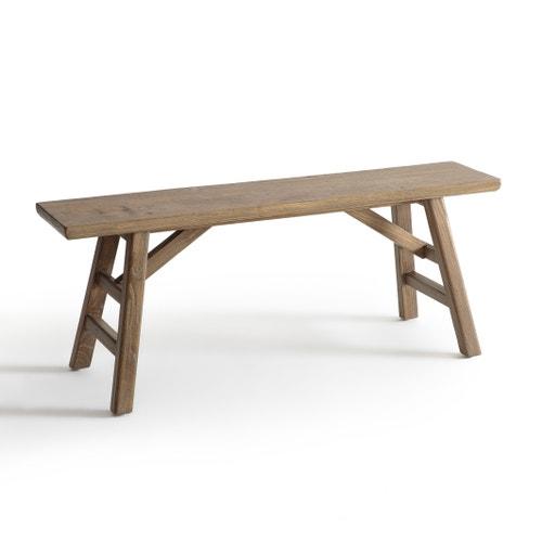 Solid Wood Benches Rustic Set of 2