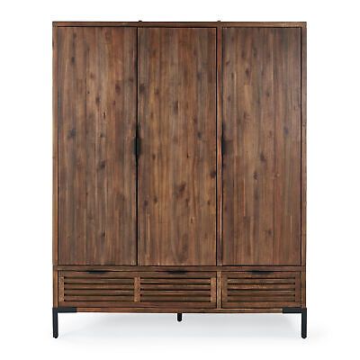 Triple Wardrobe Solid Wood  ¦  Oak Furnitureland Detroit