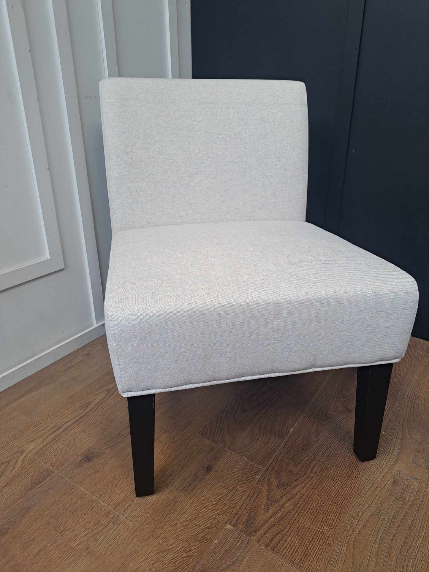 Grey and Black Accent Chair