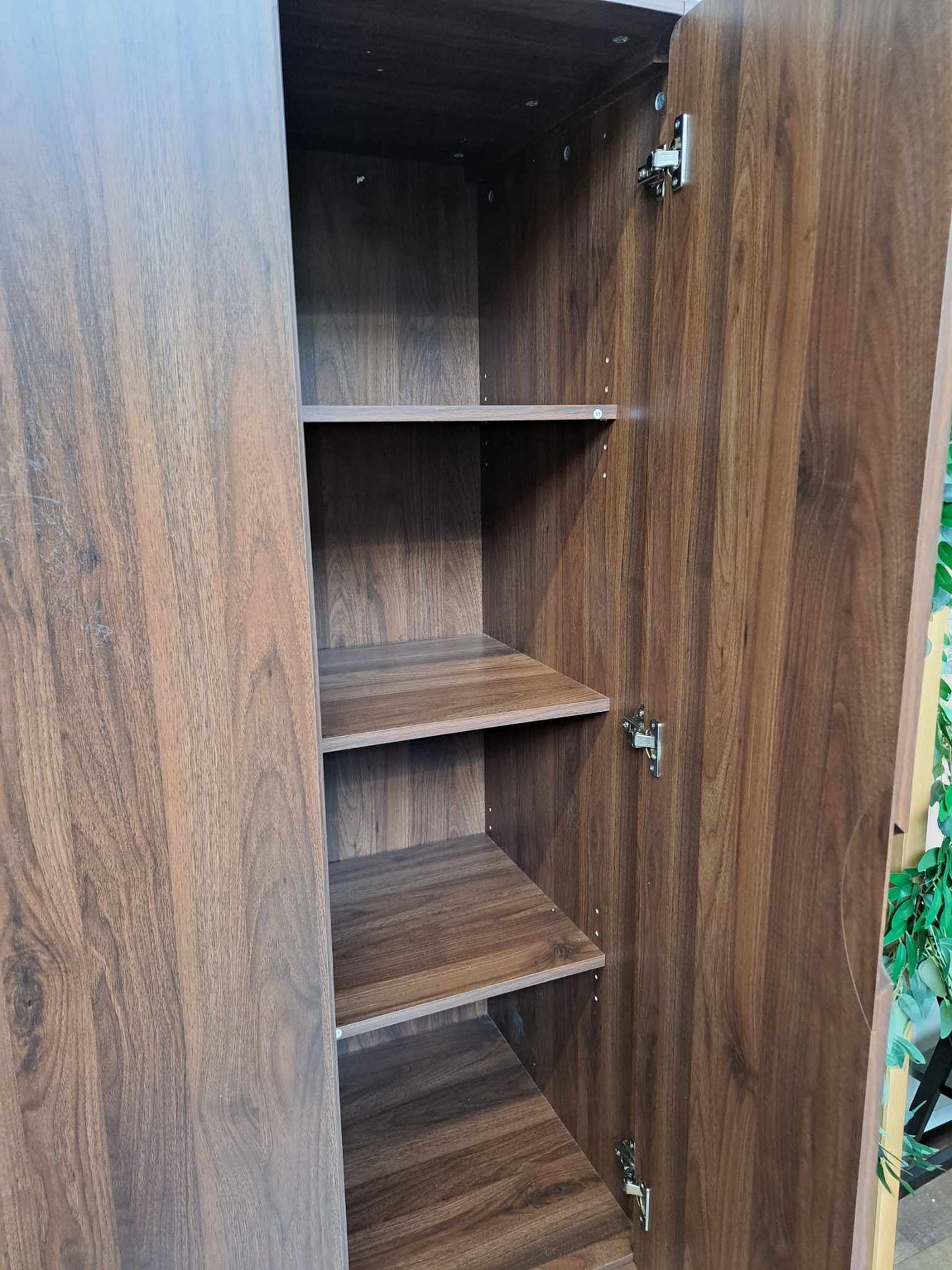 Walnut 3 Door Wardrobe