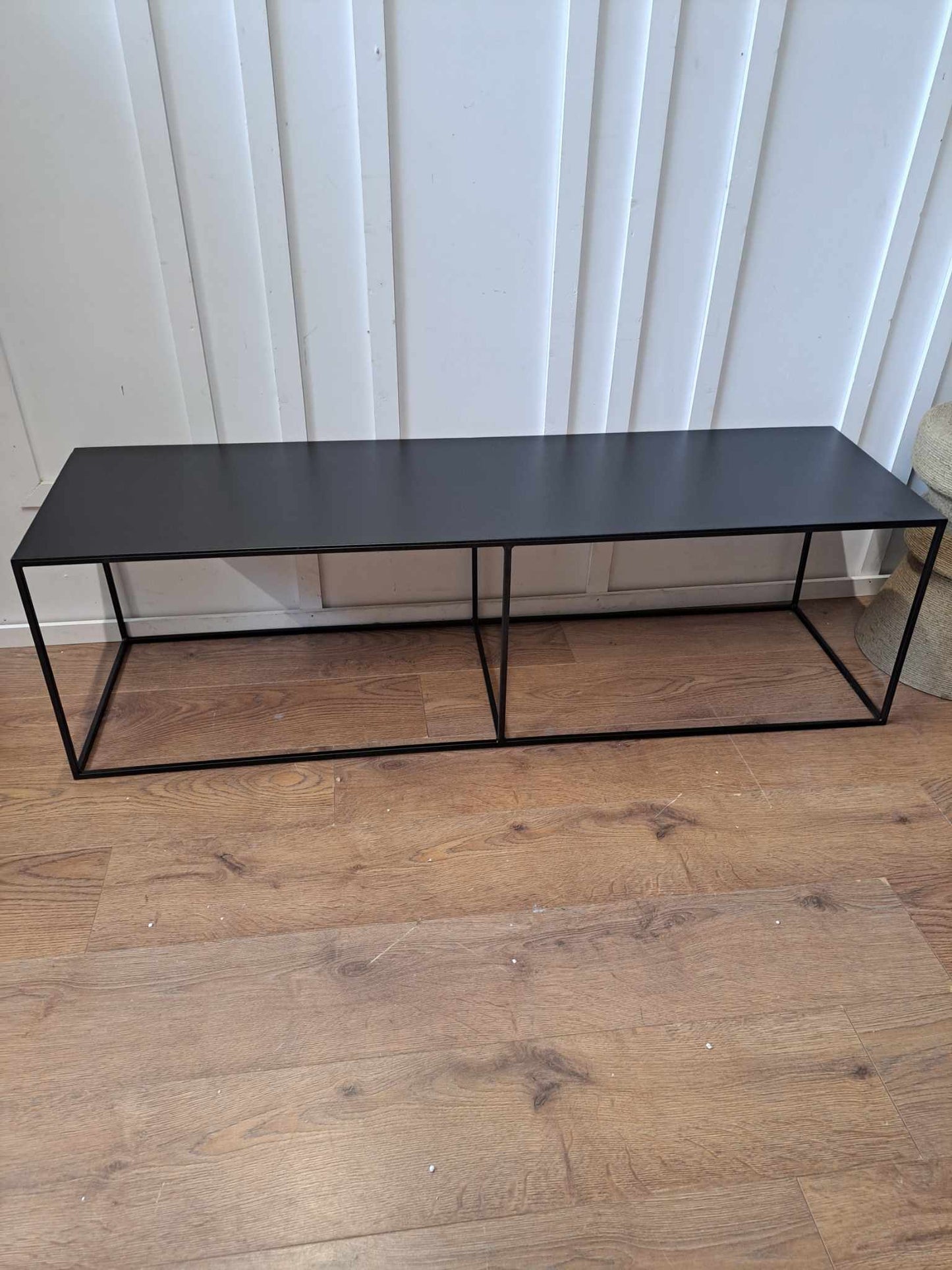 Low Black Metal Bench / La Redoute Romy RRP £230