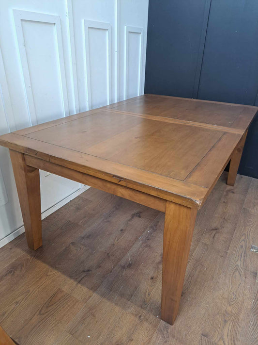 Dark Solid Wood Dining Table Extra Large and Extra Wide