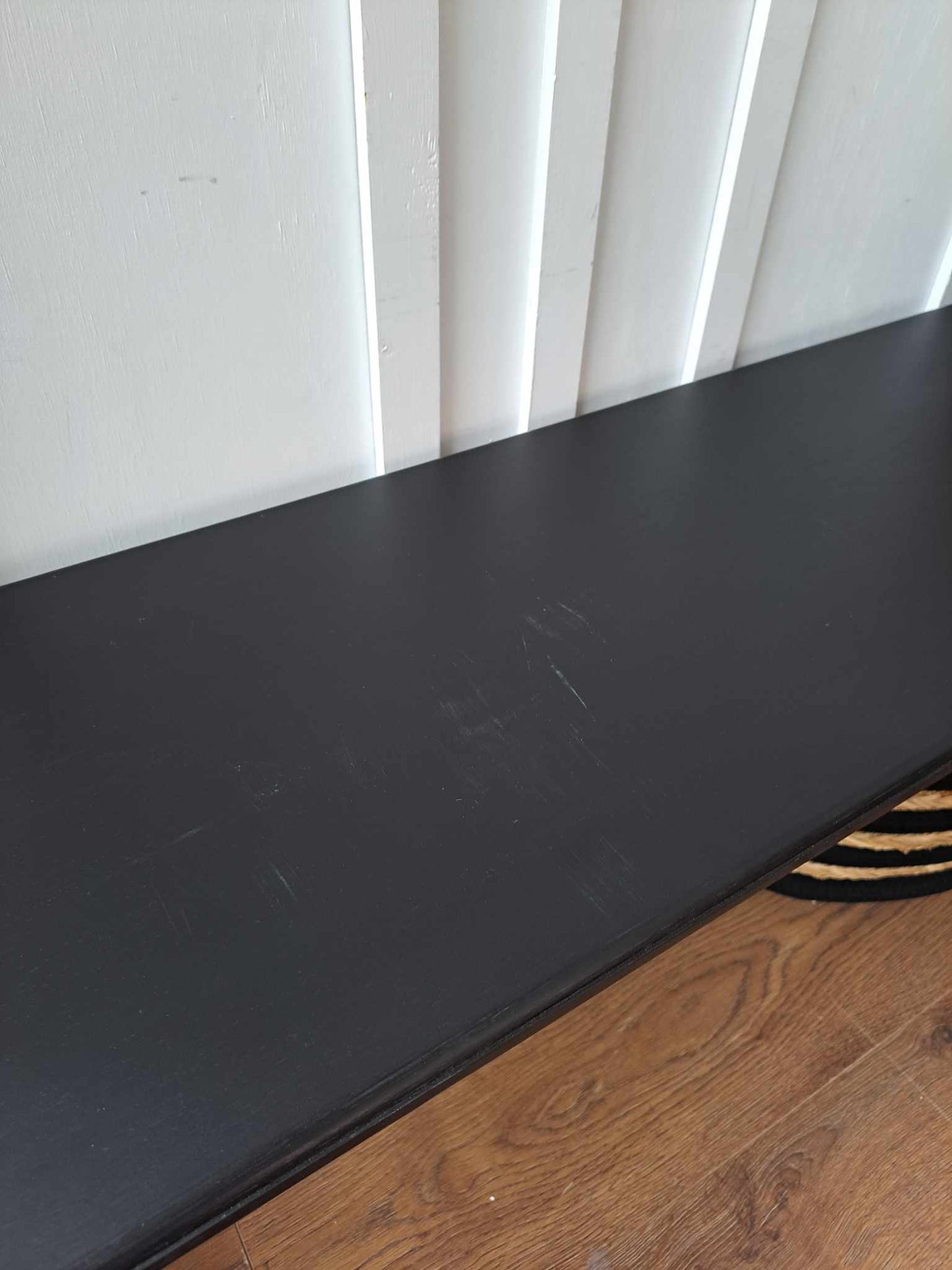 Black Solid Oak Dining Bench / Wycombe RRP £375