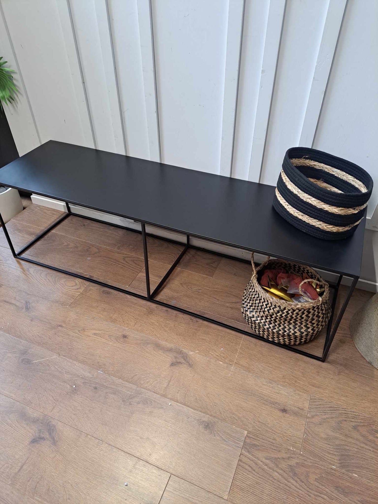 Low Black Metal Bench / La Redoute Romy RRP £230