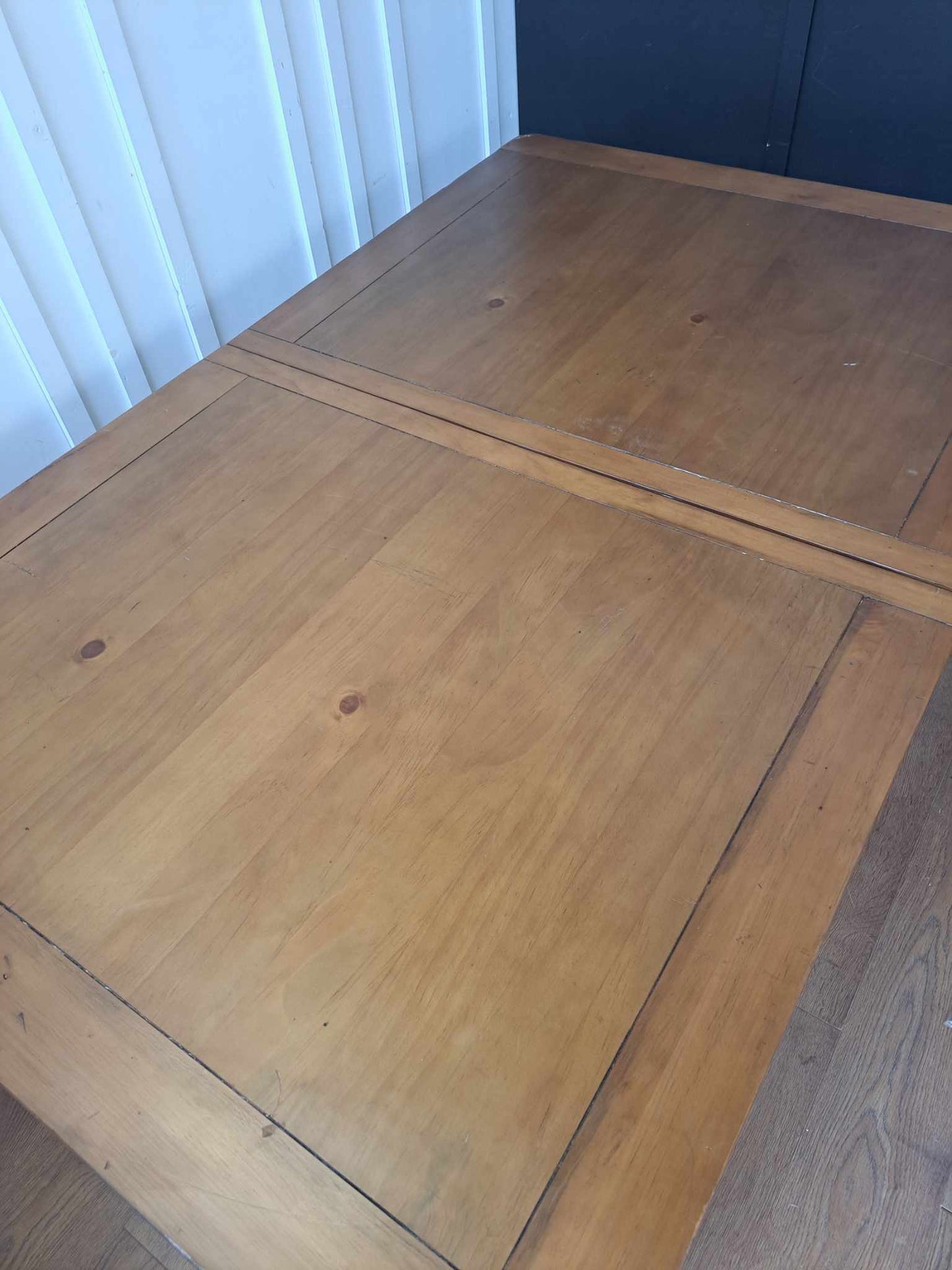 Dark Solid Wood Dining Table Extra Large and Extra Wide