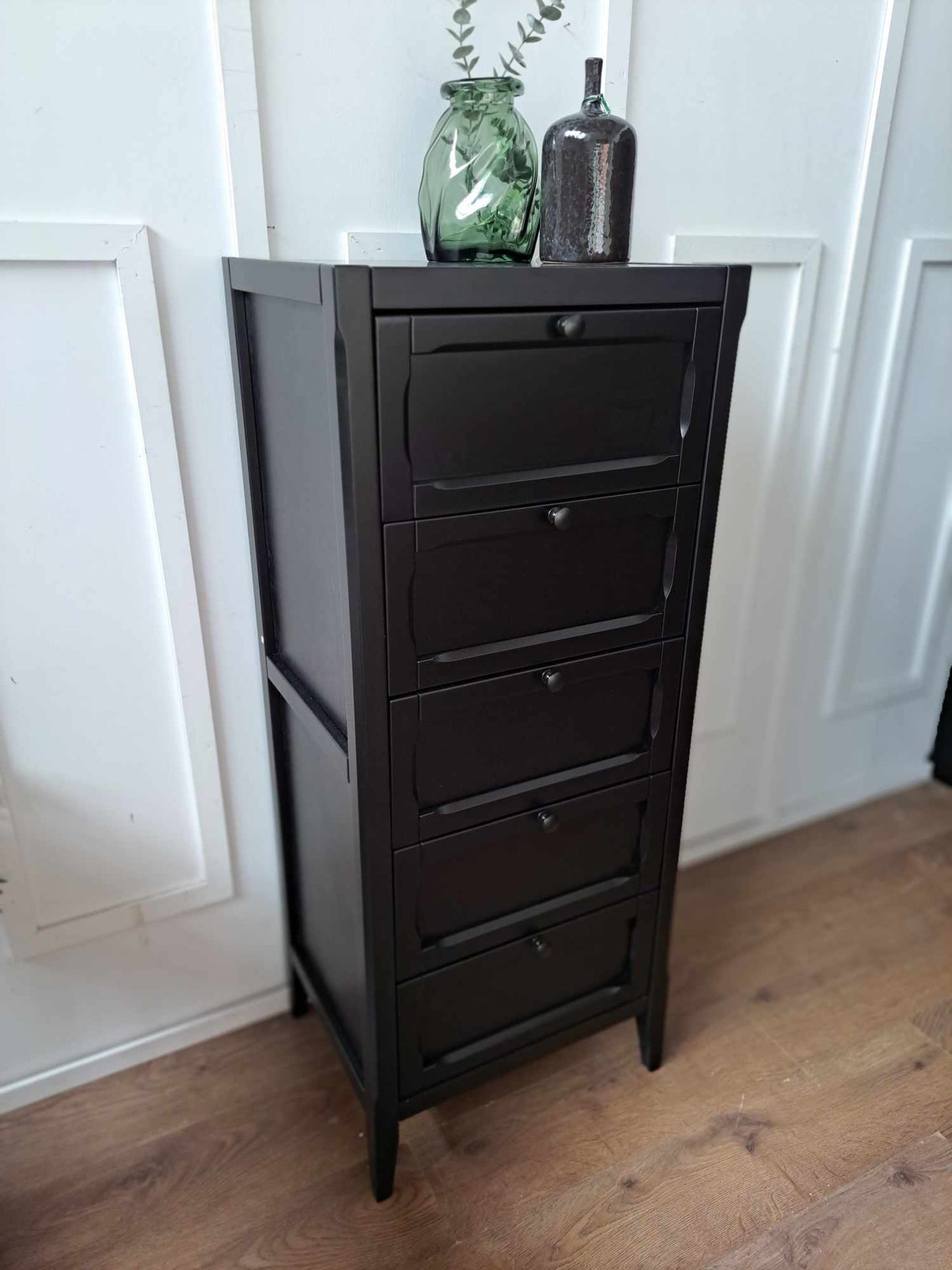 Black 5-Drawer Tallboy / La Redoute Eugenie RRP £350