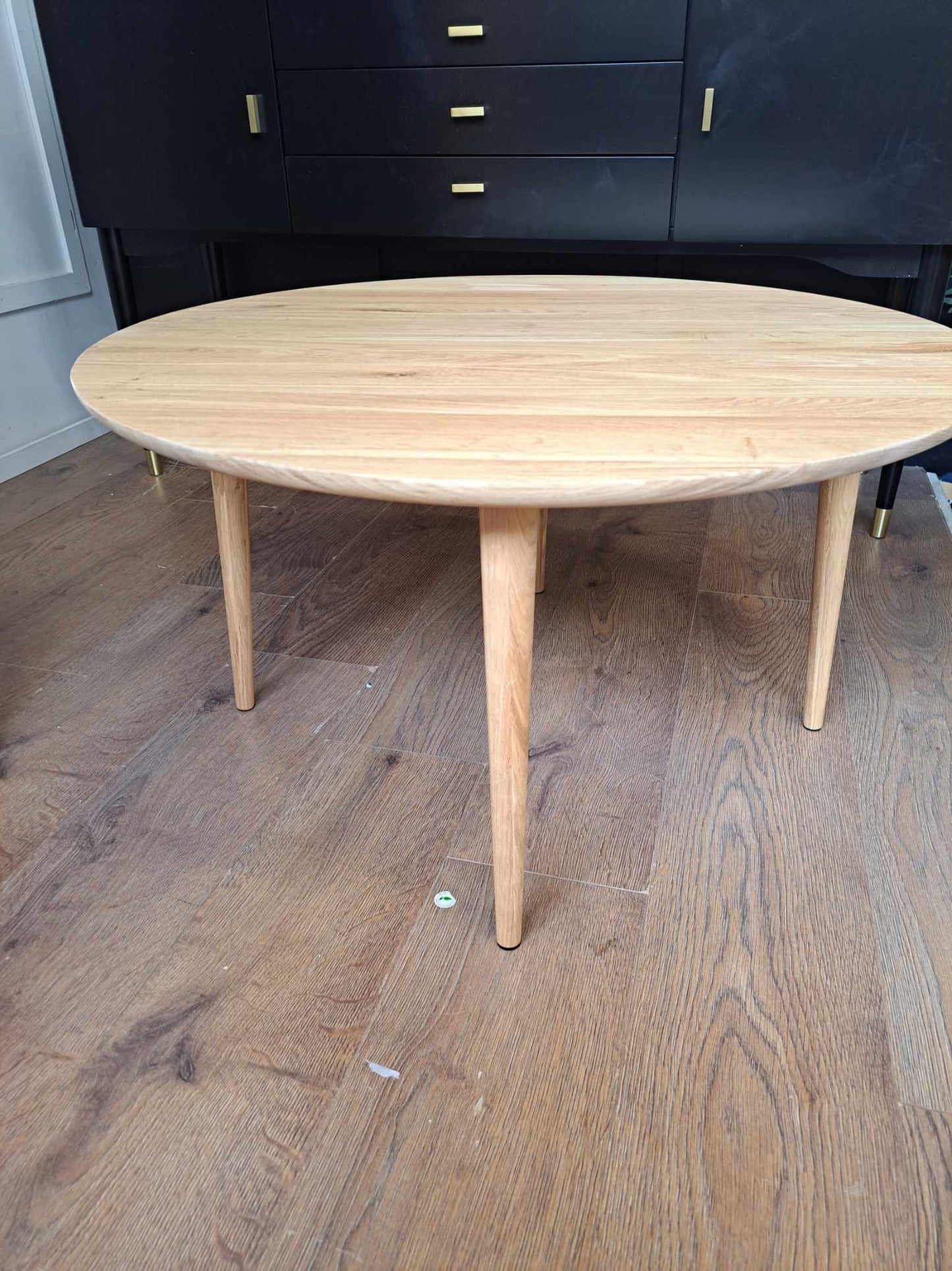 Round Solid Oak Coffee Table / La Redoute Crueso RRP £320