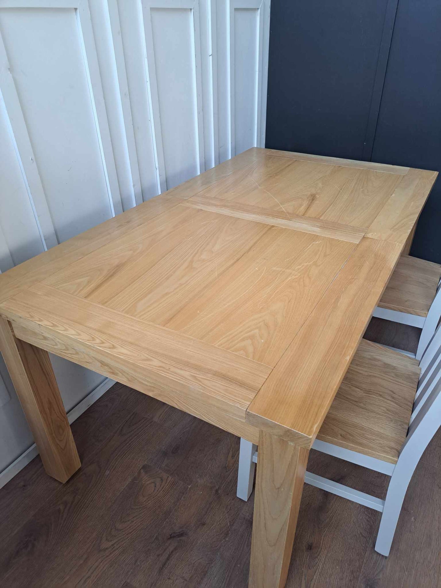 Oak Solid Wood Extending Dining Table