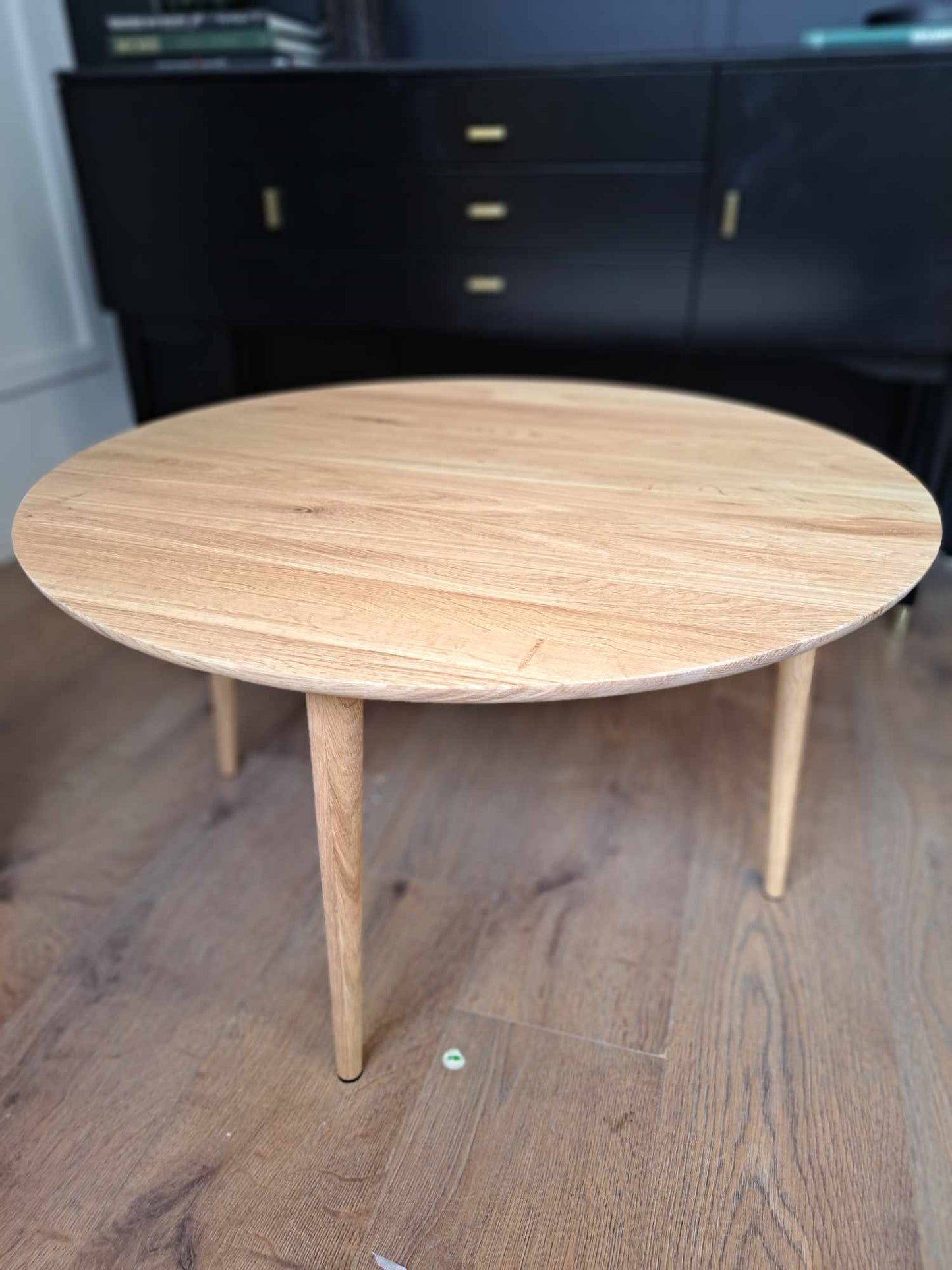 Round Solid Oak Coffee Table / La Redoute Crueso RRP £320