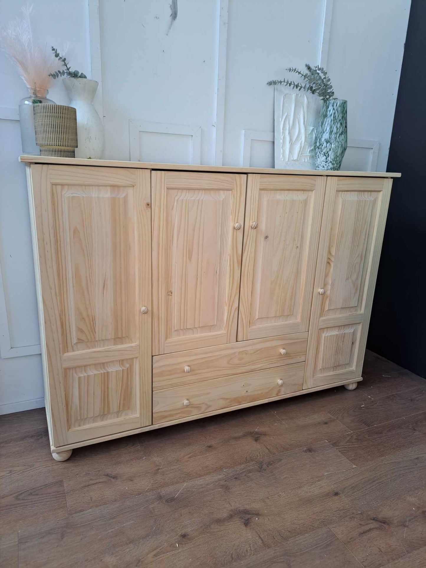 Low Solid Wood Wardrobe / LA Redoute Redmond RRP £650