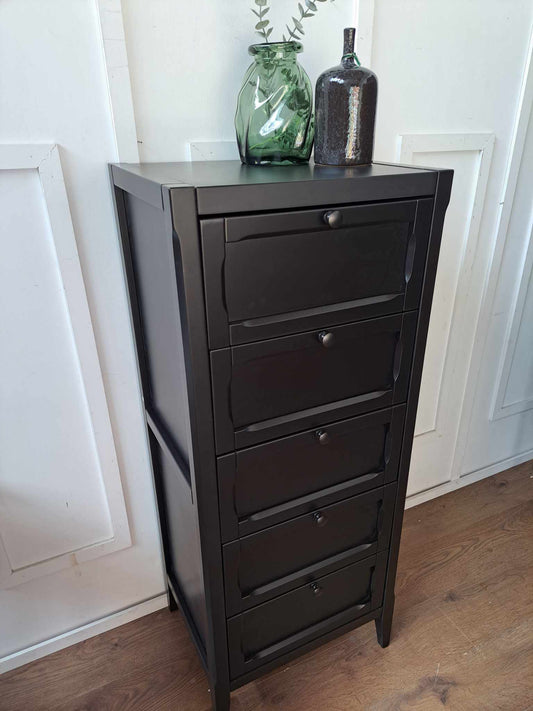 Black 5-Drawer Tallboy / La Redoute Eugenie RRP £350