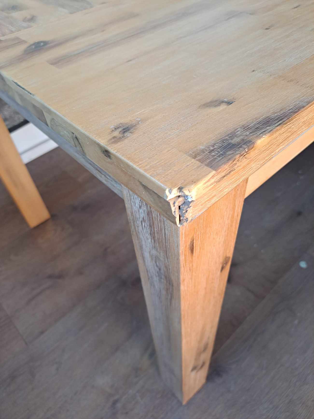 Rustic Solid Wood Dining Table