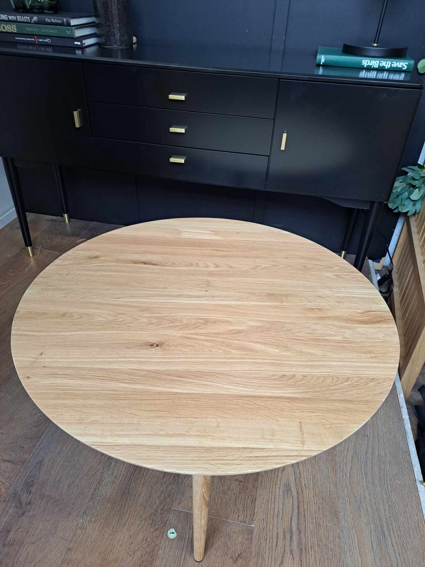 Round Solid Oak Coffee Table / La Redoute Crueso RRP £320