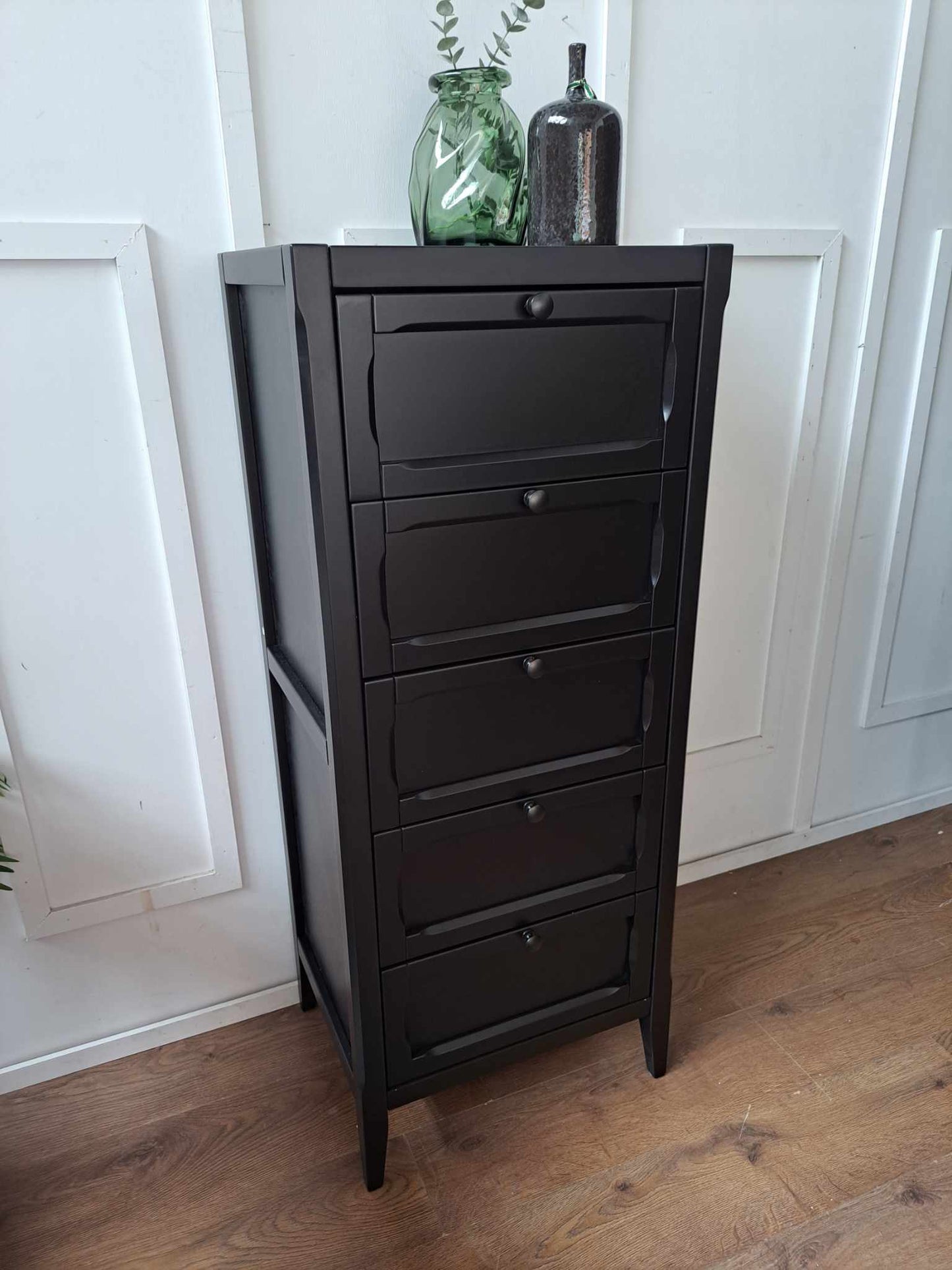 Black 5-Drawer Tallboy / La Redoute Eugenie RRP £350