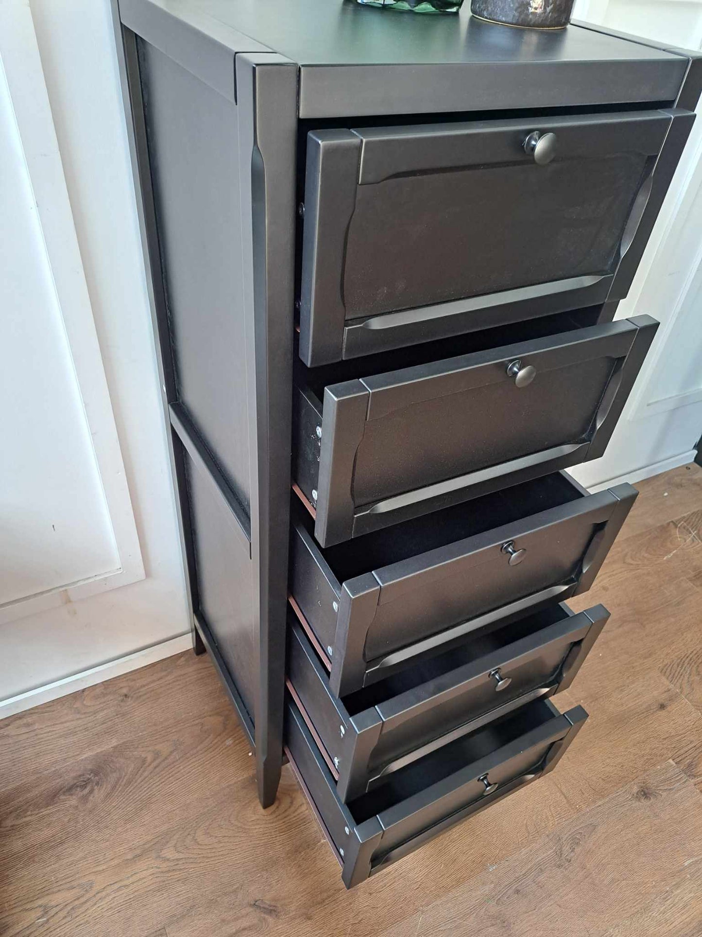 Black 5-Drawer Tallboy / La Redoute Eugenie RRP £350