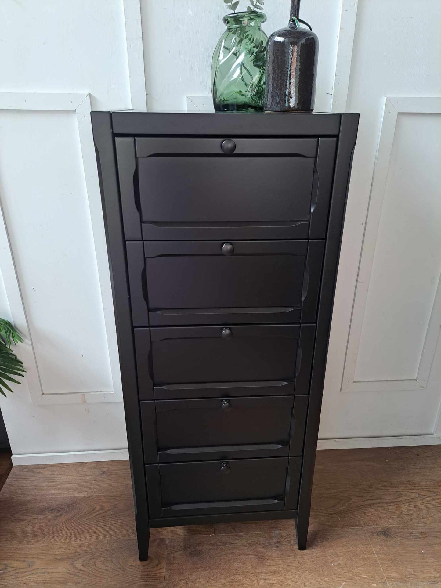 Black 5-Drawer Tallboy / La Redoute Eugenie RRP £350