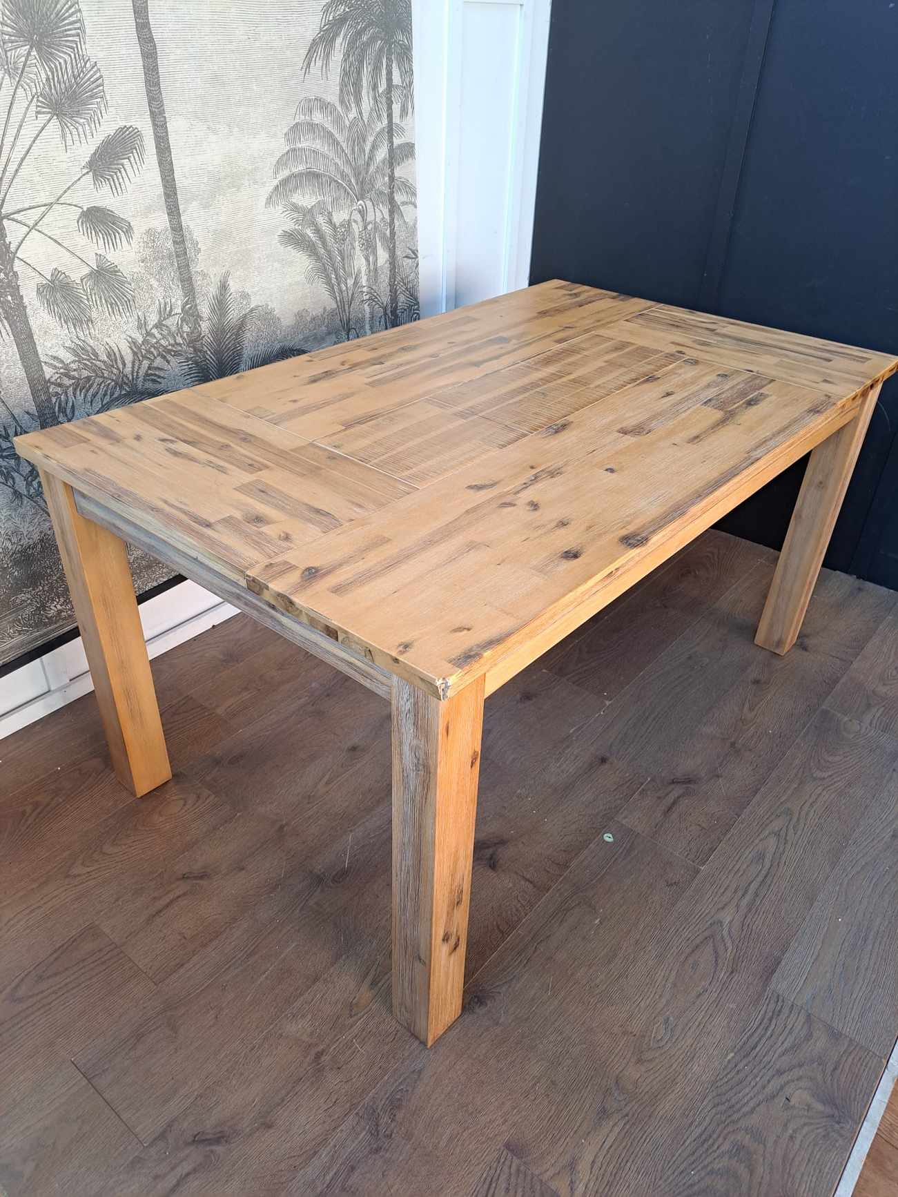 Rustic Solid Wood Dining Table