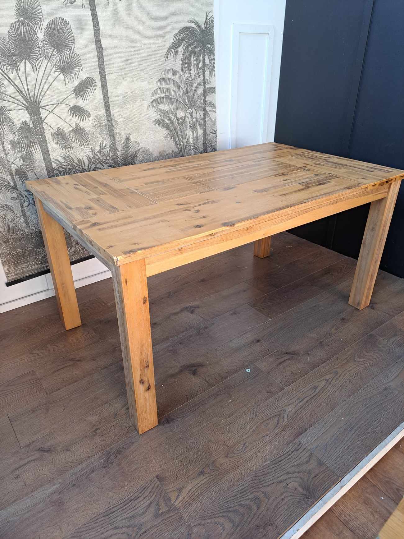 Rustic Solid Wood Dining Table