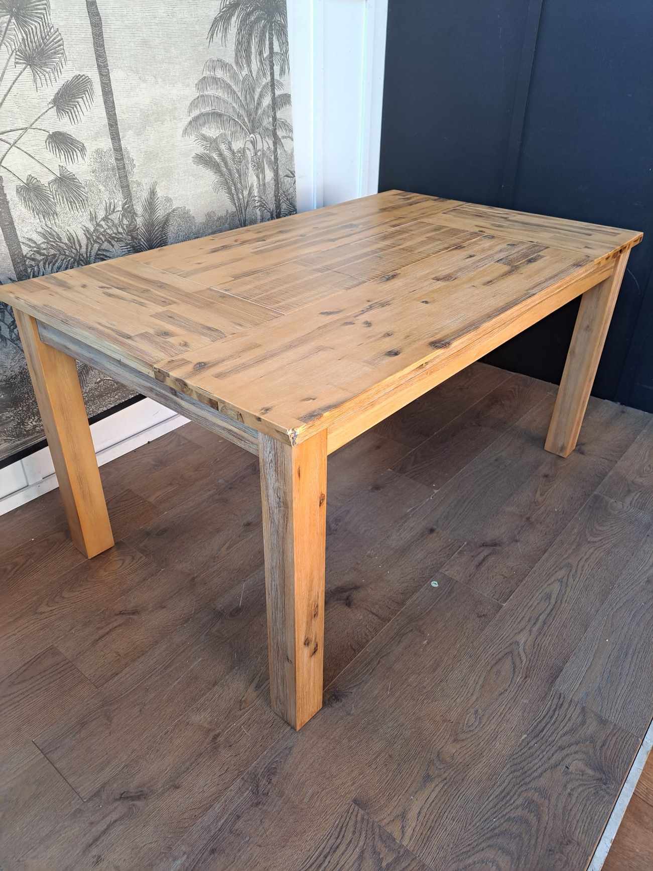 Rustic Solid Wood Dining Table