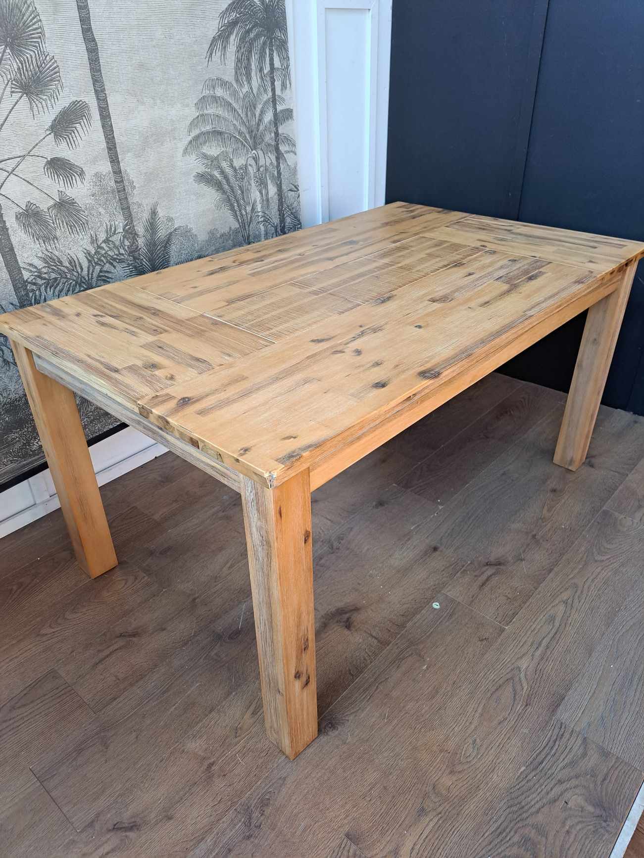 Rustic Solid Wood Dining Table