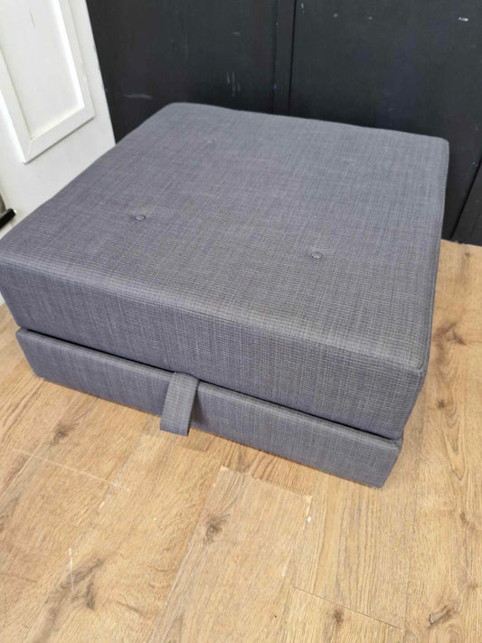 Large Grey Ottoman / Storage Footstool