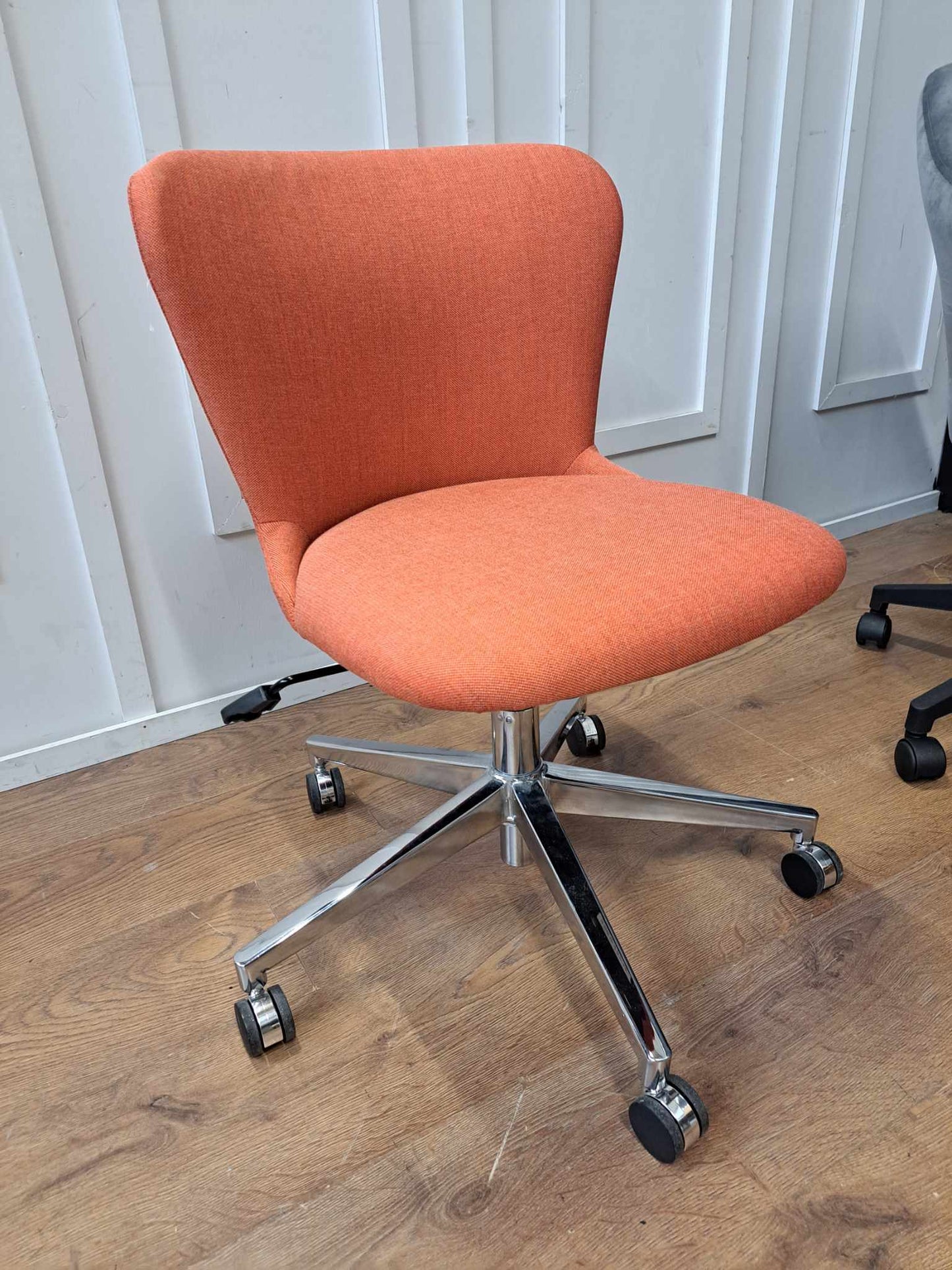 Small Swivel Office Chair EX DISPLAY. Coral