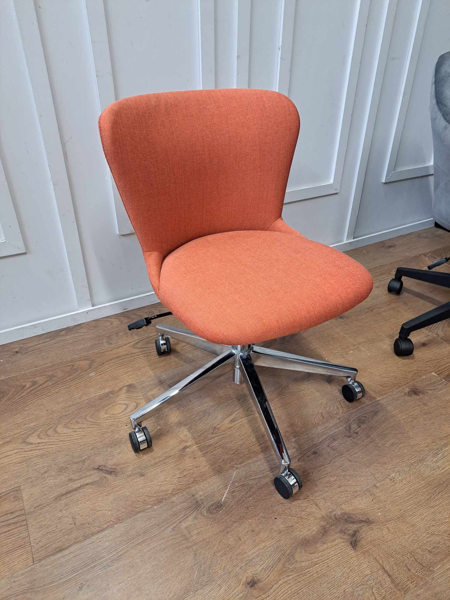 Small Swivel Office Chair EX DISPLAY. Coral