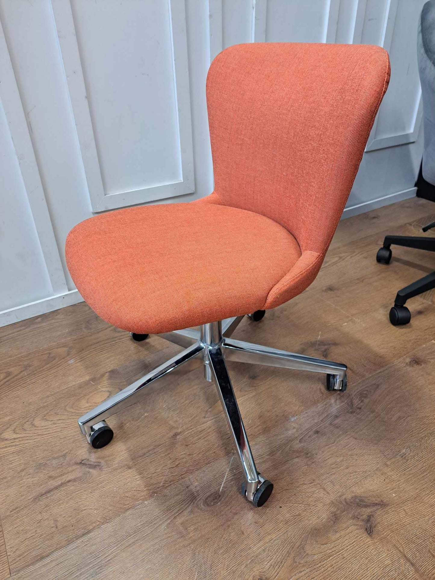 Small Swivel Office Chair EX DISPLAY. Coral