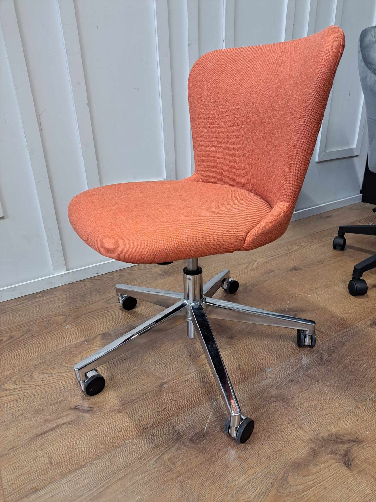 Small Swivel Office Chair EX DISPLAY. Coral