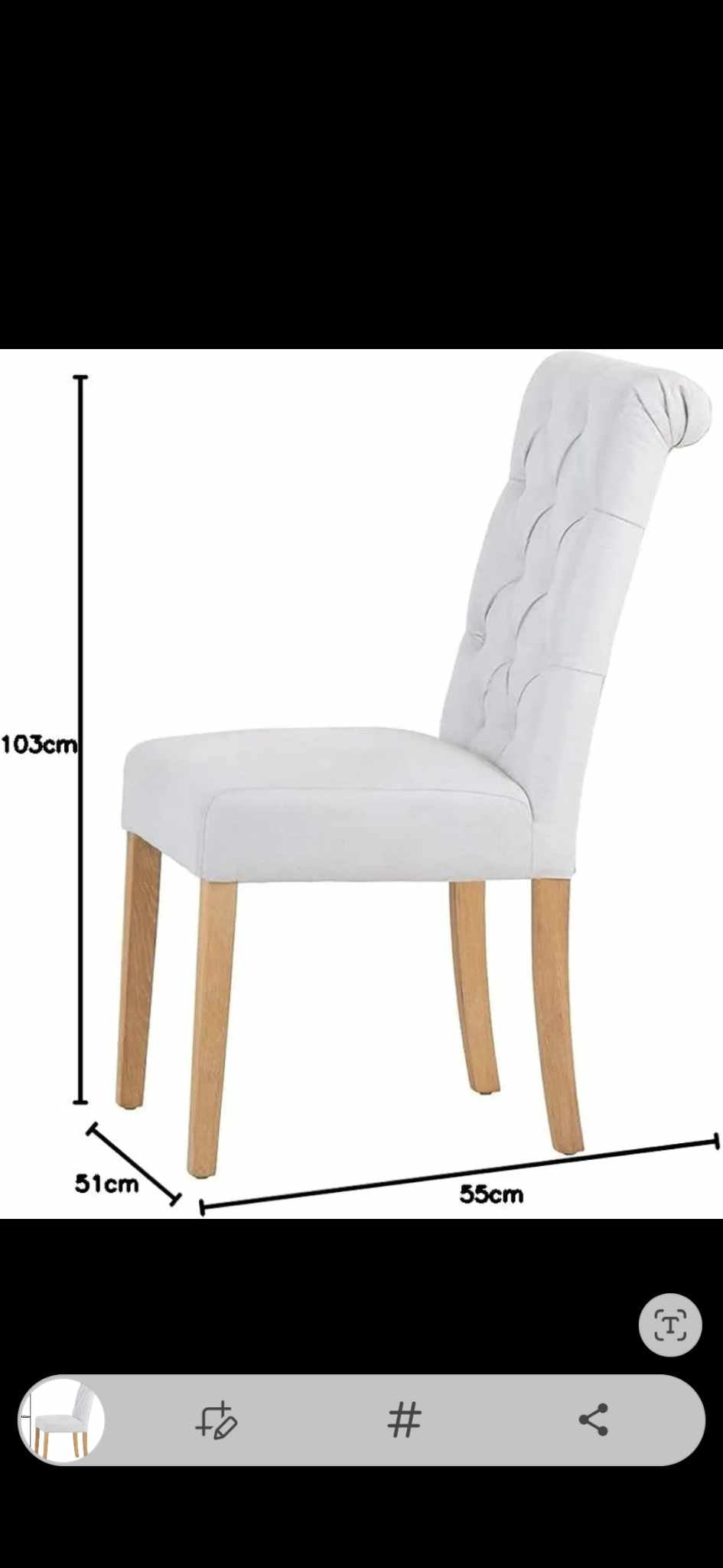 Dining Chairs set of x 4 / Light natural and oak