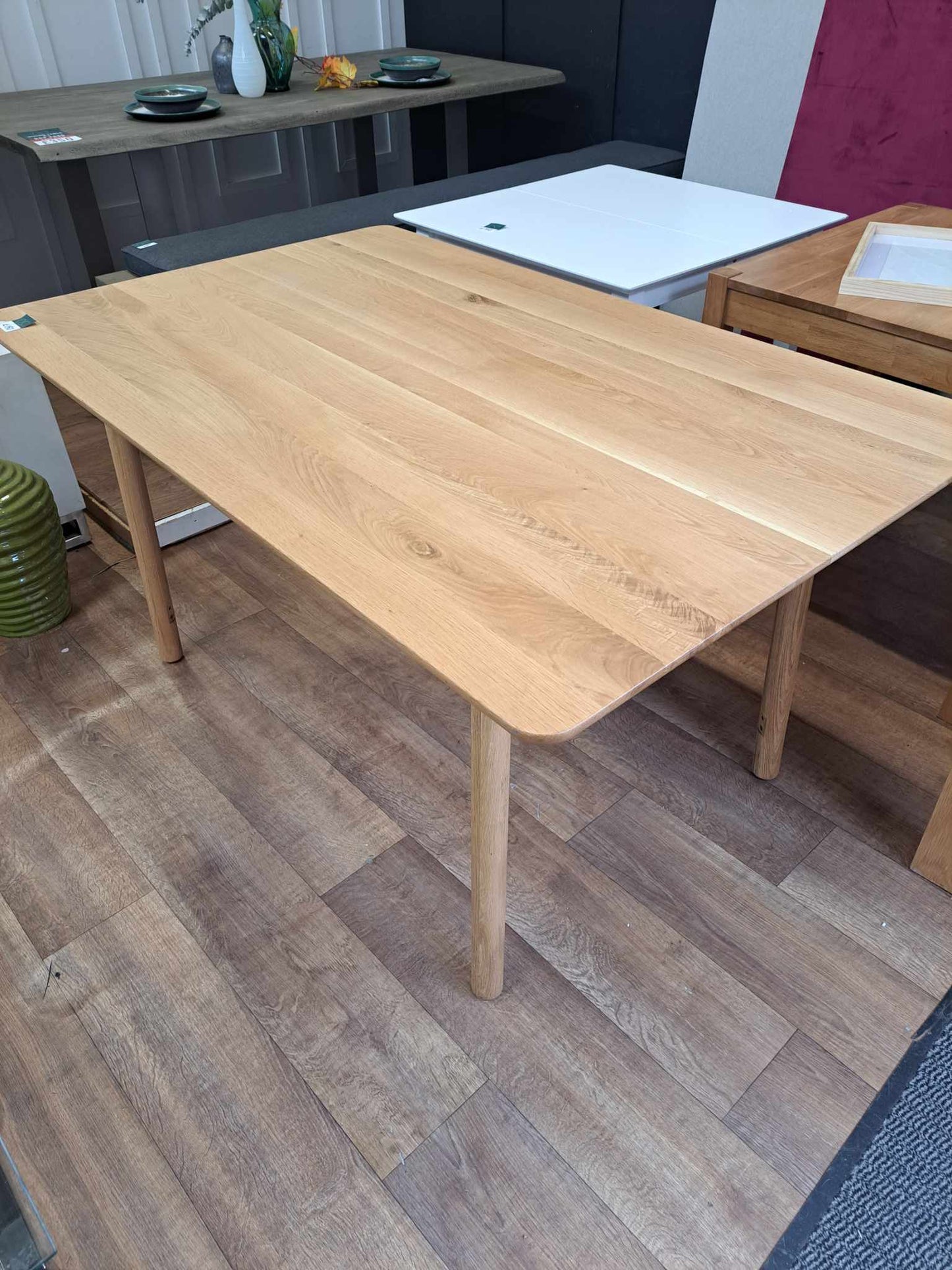 Solid Oak Scandi Style Dining Table