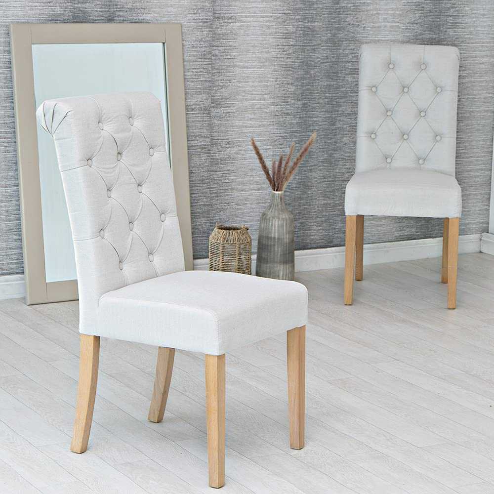 Dining Chairs set of x 4 / Light natural and oak