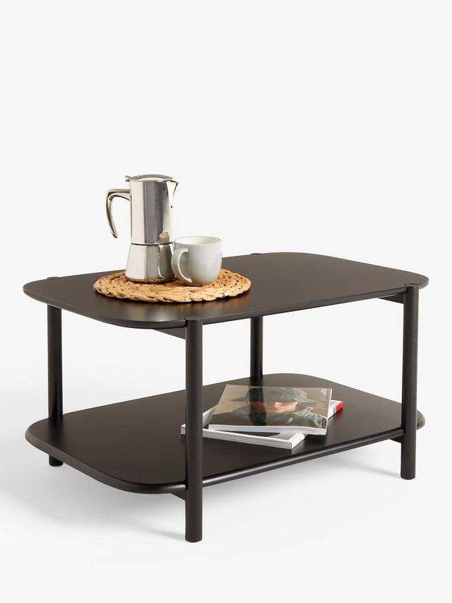 Black Coffee Table with Storage / John Lewis Pebble