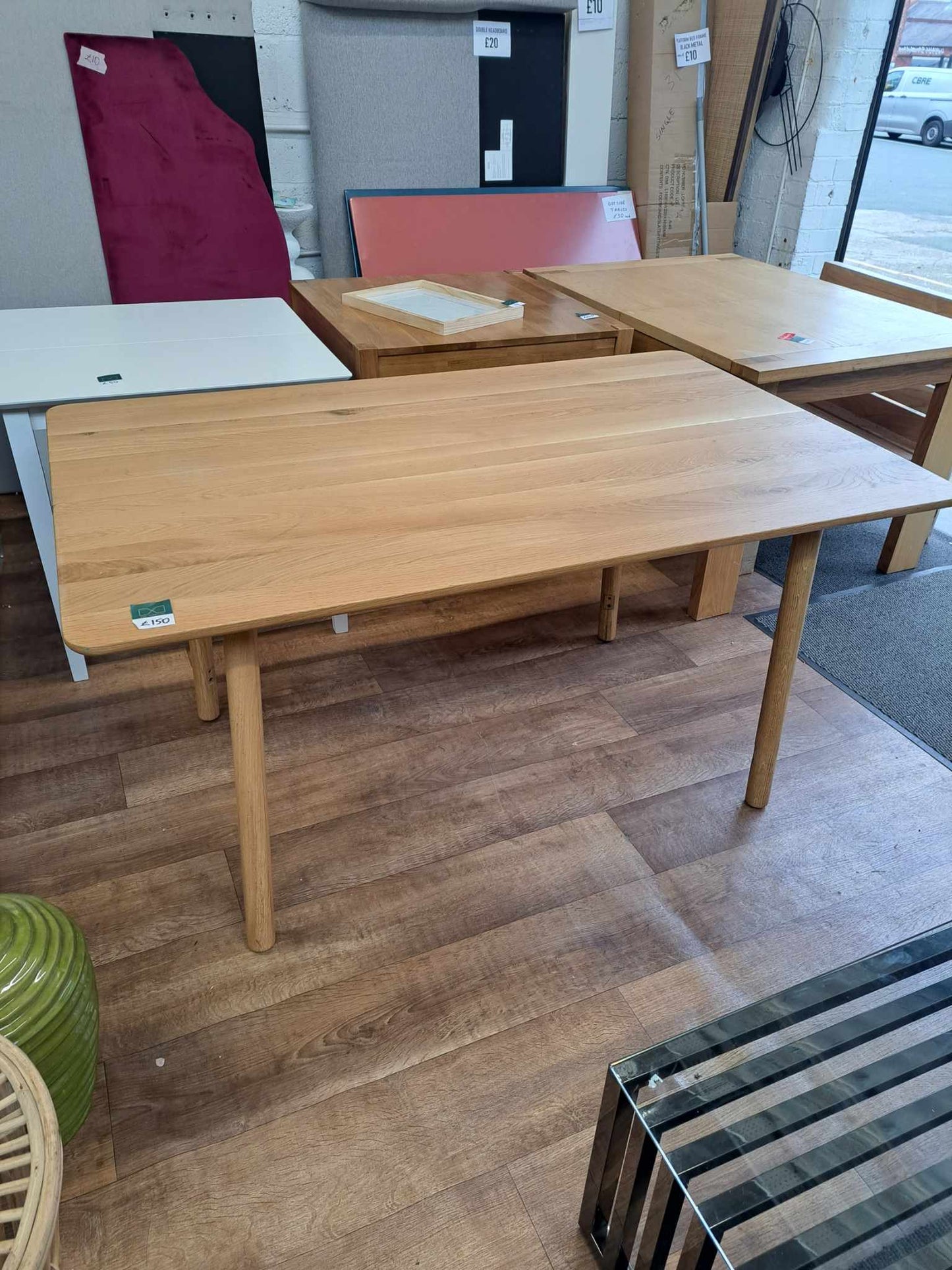 Solid Oak Scandi Style Dining Table