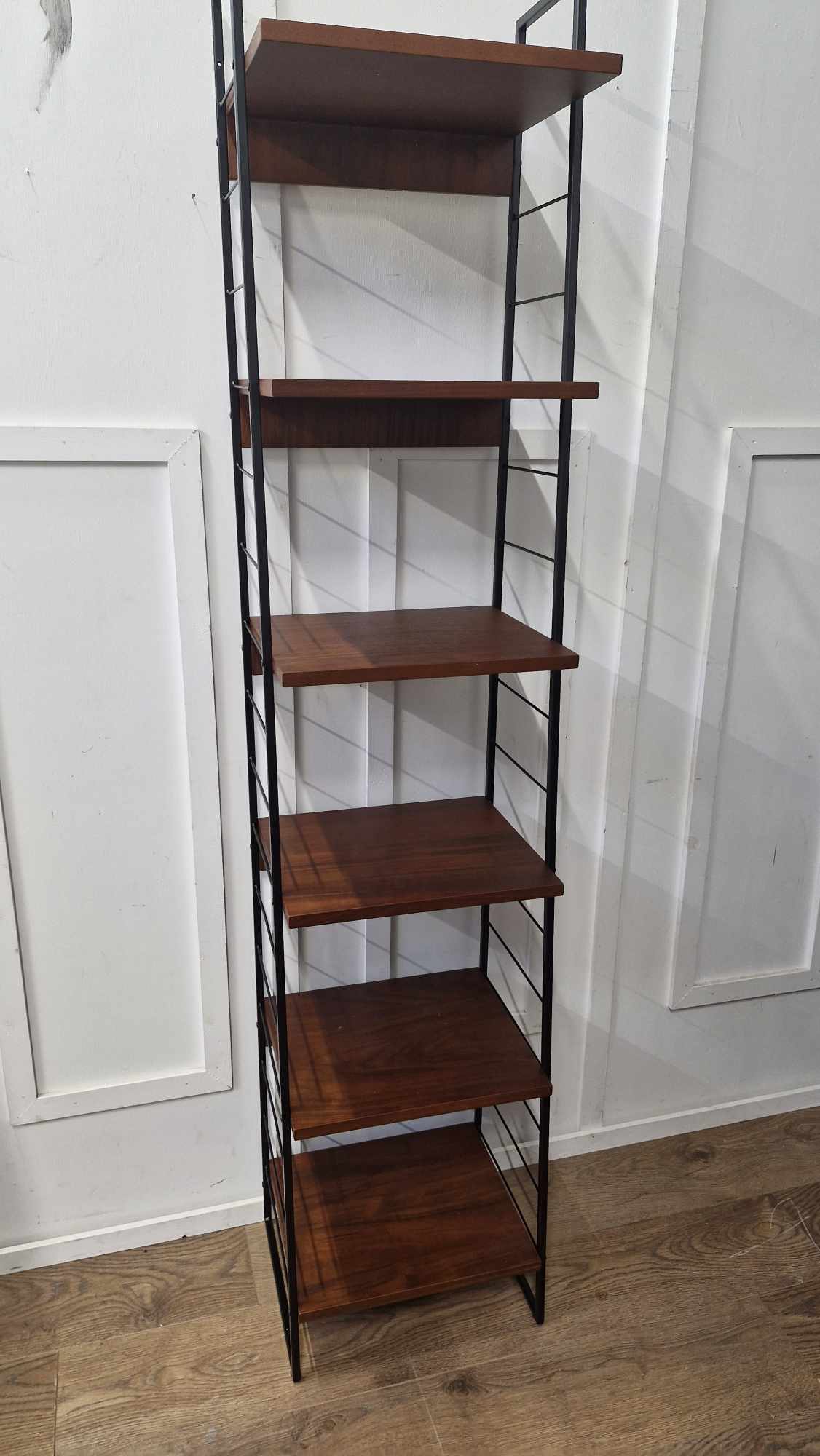 Walnut Vintage Shelving Unit / La Redoute Watford RRP £425