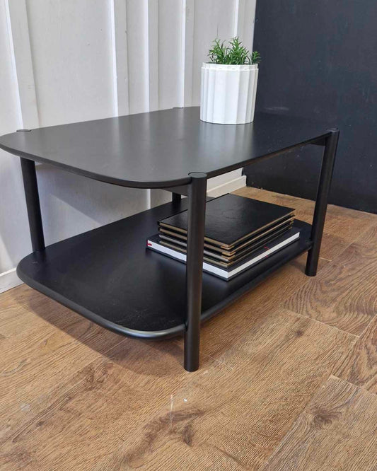 Black Coffee Table with Storage / John Lewis Pebble