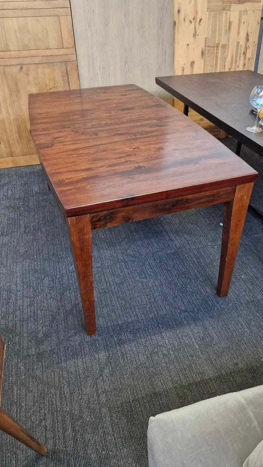 Dark Solid Wood Dining Table Extra Large