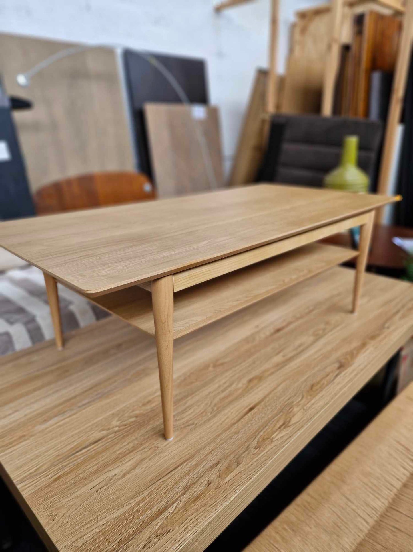 Oak Coffee Table with shelf