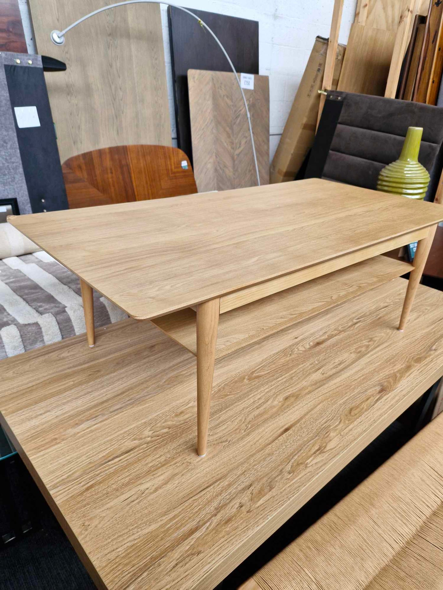 Oak Coffee Table with shelf