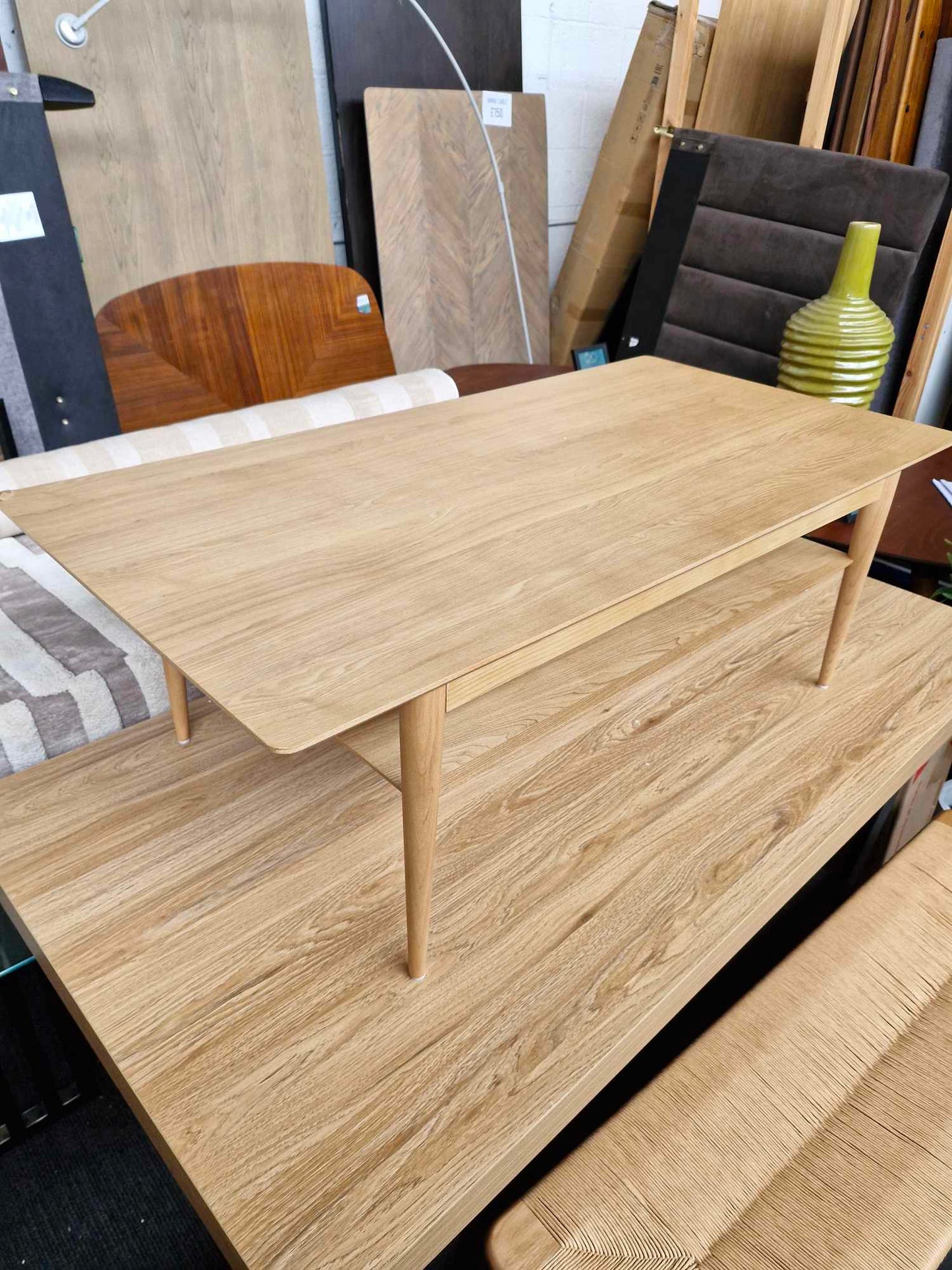 Oak Coffee Table with shelf