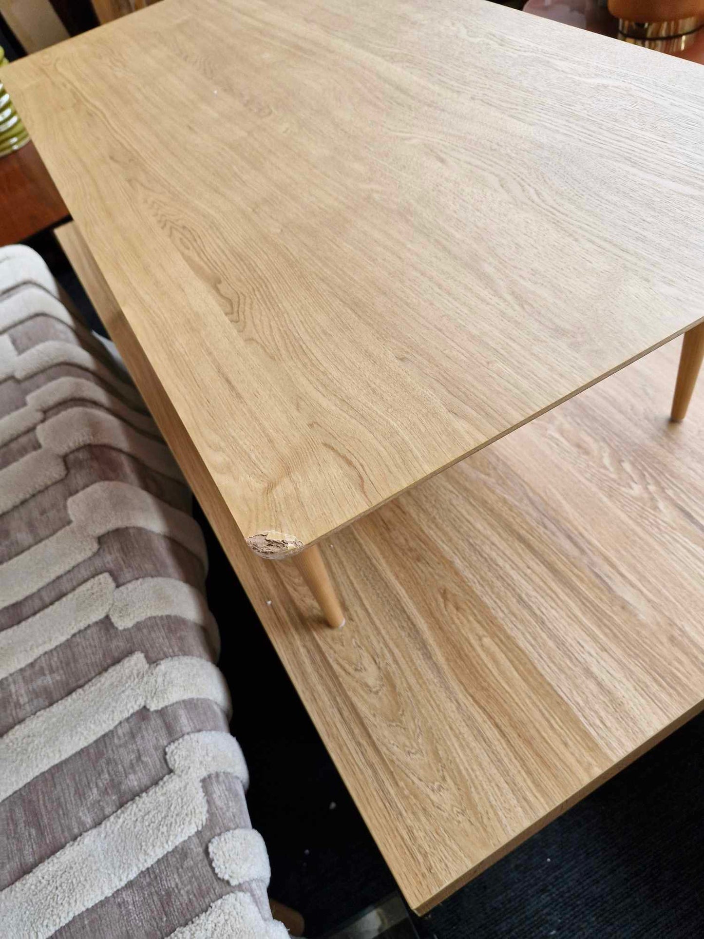 Oak Coffee Table with shelf