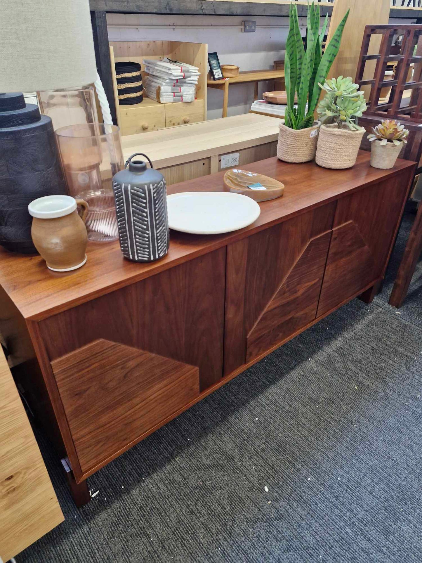 Large Walnut Sideboard / La Redoute Meol RRP £550