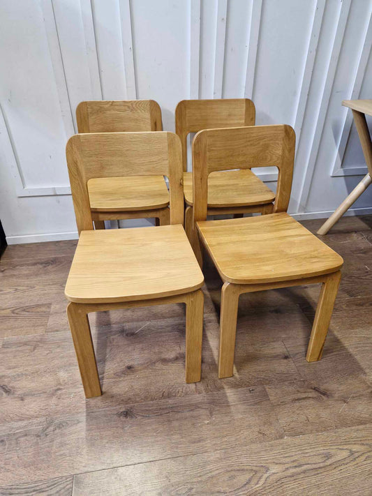 Solid Oak Dining Chairs set of 4