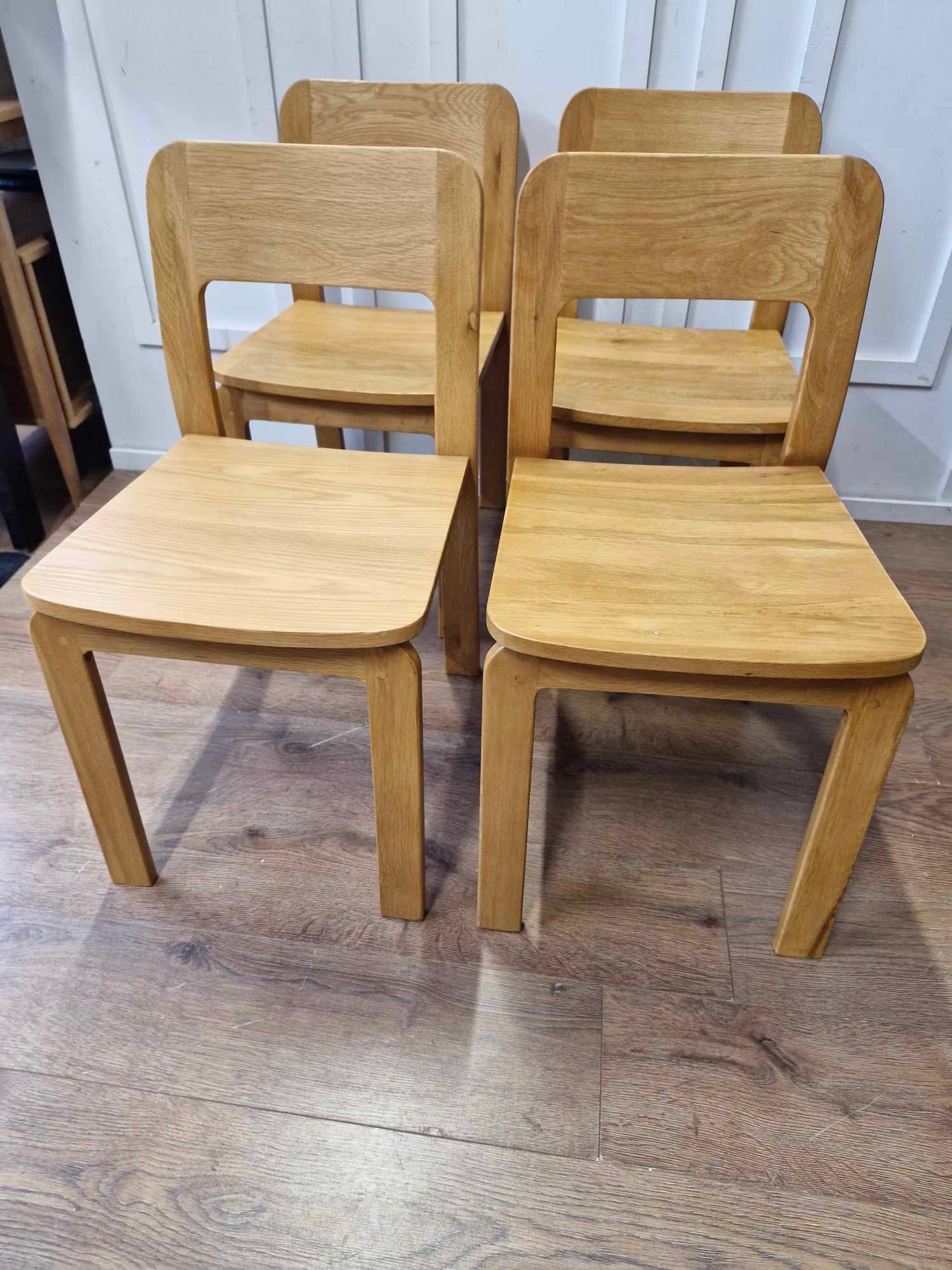 Solid Oak Dining Chairs set of 4