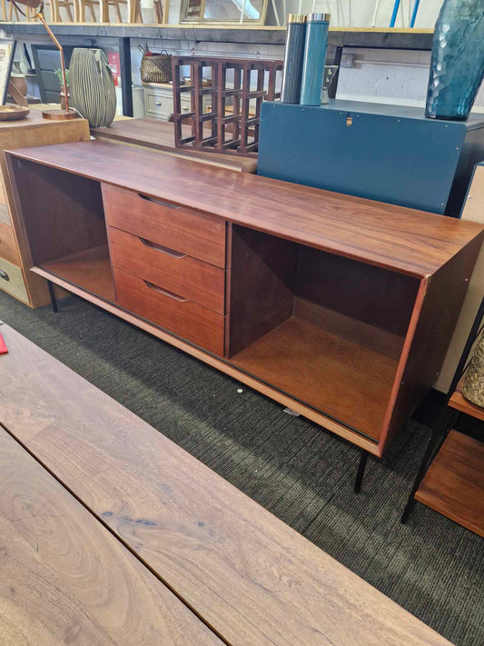 Large walnut sideboard Mid century style vintage